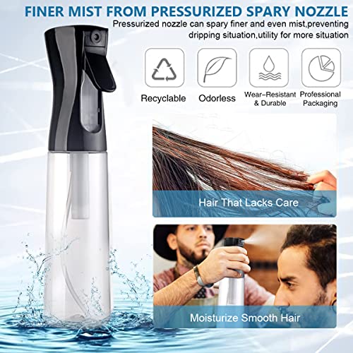 MAYCREATE 500ml Refillable Spray Bottles, Multifunction Empty Plastic Mist Water Spray Bottle for Hair, Portable Skin Moisturizing Spray Bottle For Alcohol, Cleanser Dispenser (Black) MAYCREATE 500ml Refillable Spray Bottles, Multifunction Empty Plastic Mist Water Spray Bottle for Hair, Portable Skin Moisturizing Spray Bottle For Alcohol, Cleanser Dispenser (Black)